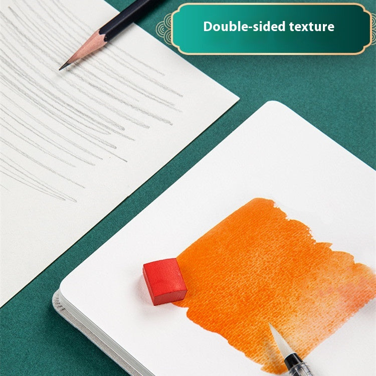 Feiluniao Aquarelle Notebook Tissu fait main Mini Portable Caractère Sketch Hand