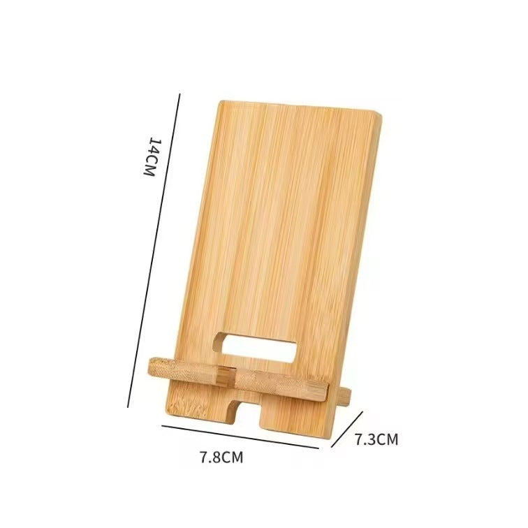 Stockage de la créativité de bureau Support de téléphone mobile en bois massif