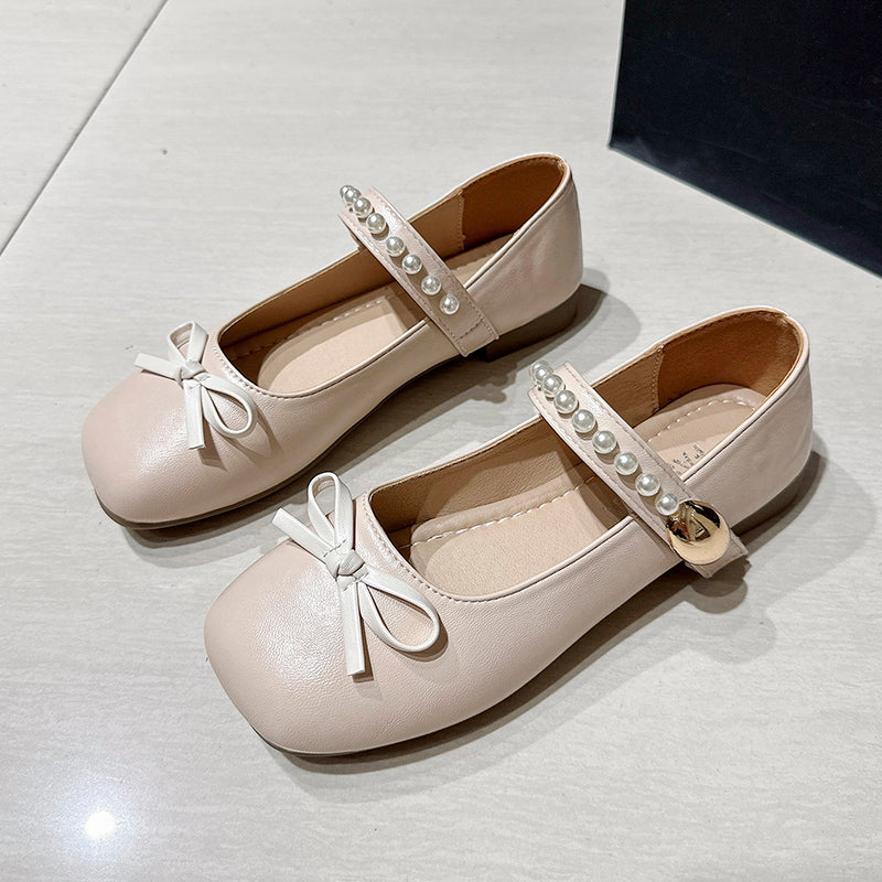 Filles & Femmes Style doux Pearl Mary Jane Flats