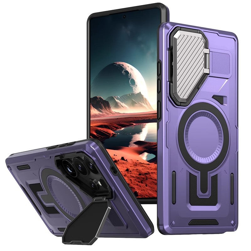 Bouclier boîtier de protection de téléphone objectif boîtier anneau magnétique