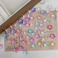 Graduent Perles Cinq-Petales Lumineuses Fleurs Acryliques