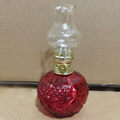 Vieille lampe en kérosène cristal