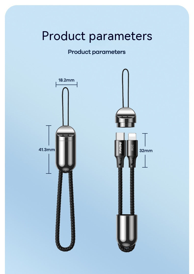 Câble portable PD20W haute puissance Typc de données de charge rapide Super