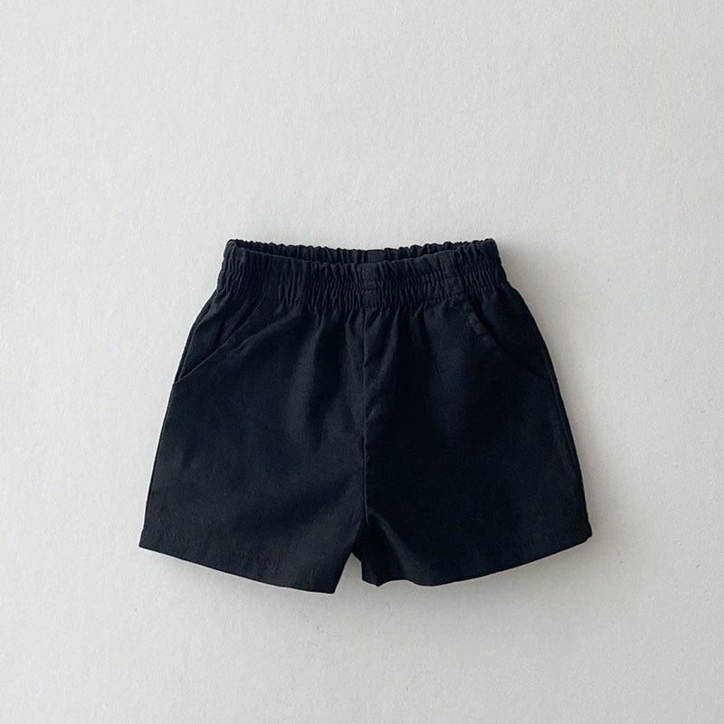 Ins Baby Loose mince coton et short en lin Style enfantin