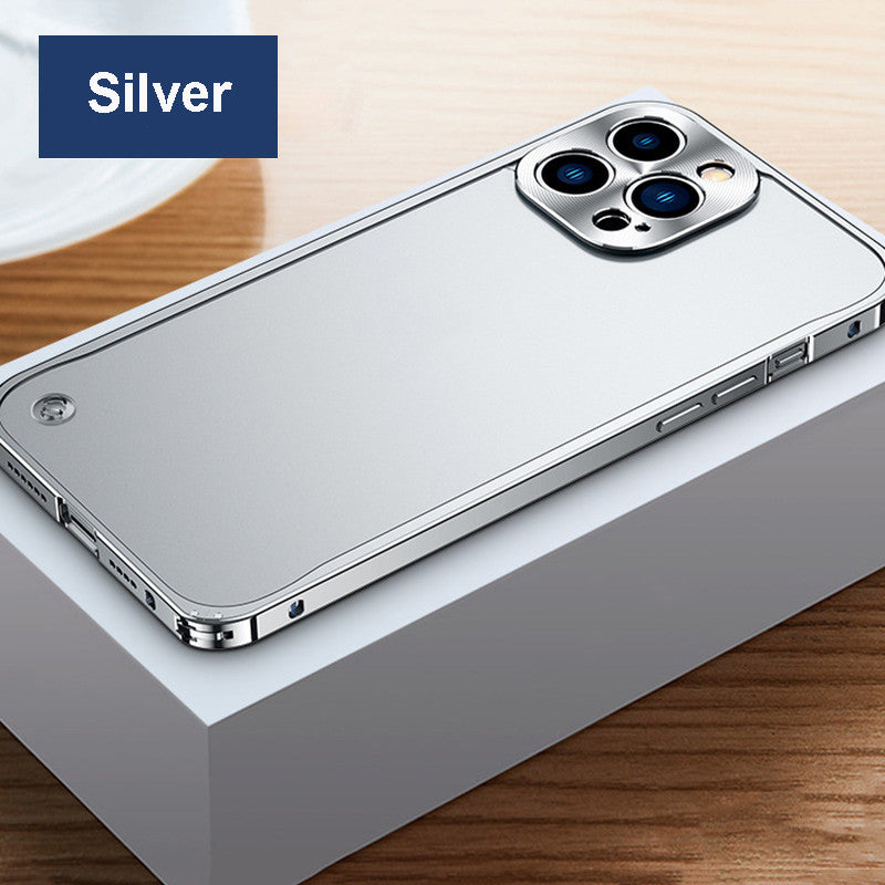 Boîtier de téléphone translucide avec cadre en aluminium