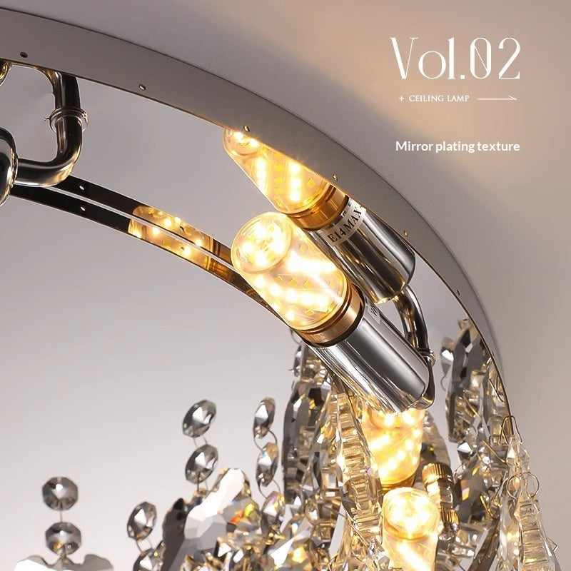 Lumière de luxe salon lampe Creative cristal plafond lumière pour la chambre Designer Insp
