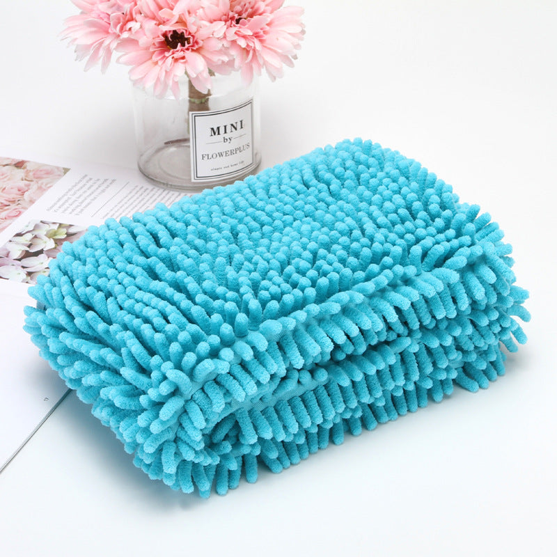 Serviette absorbante à séchage rapide pour animal de compagnie Chenille