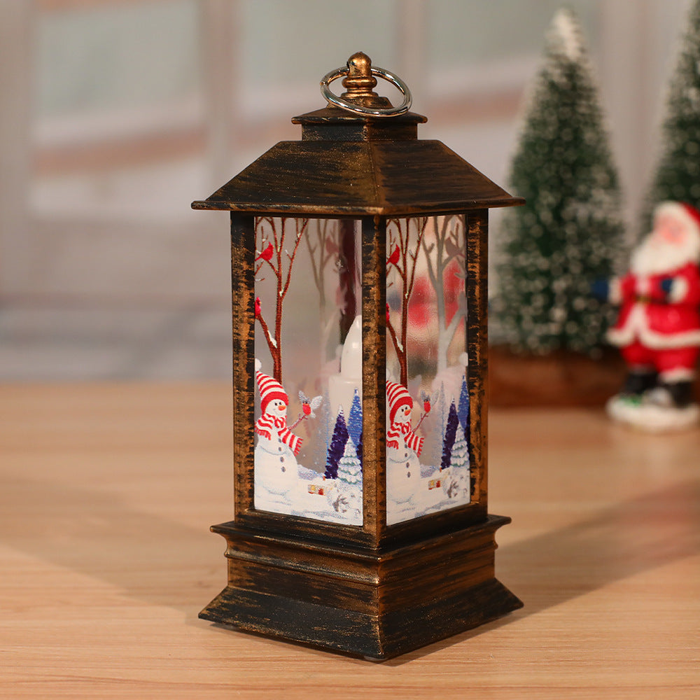 Lanterne de Noël LED bougie électronique lampe de table lumière de nuit pour les personnes âgées