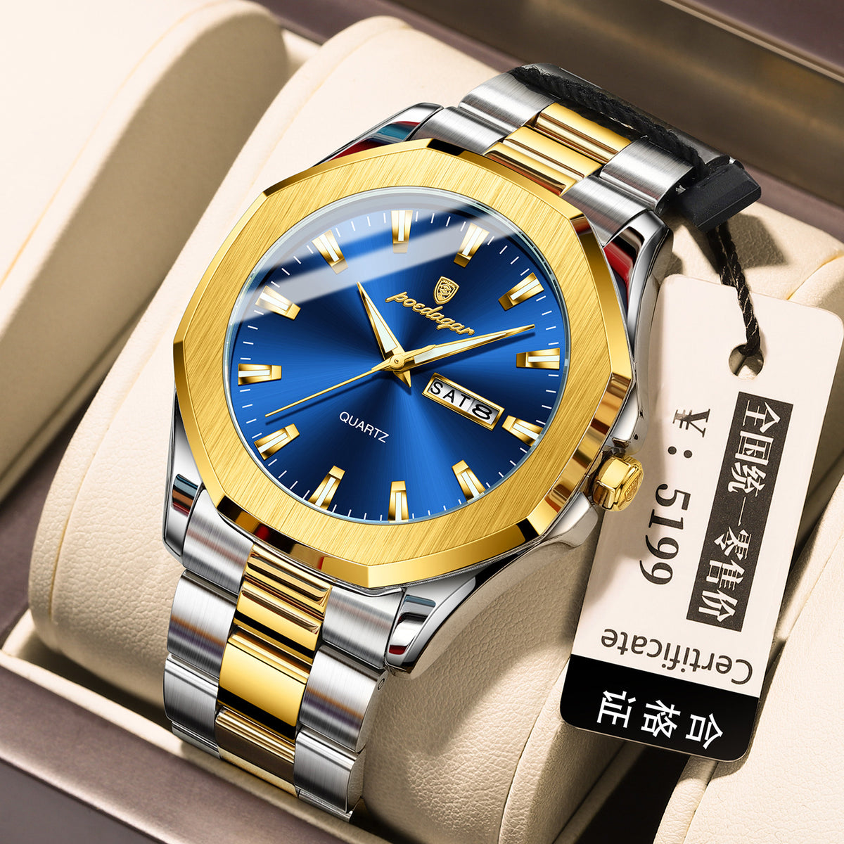Men's Stainless Steel Quartz Watch