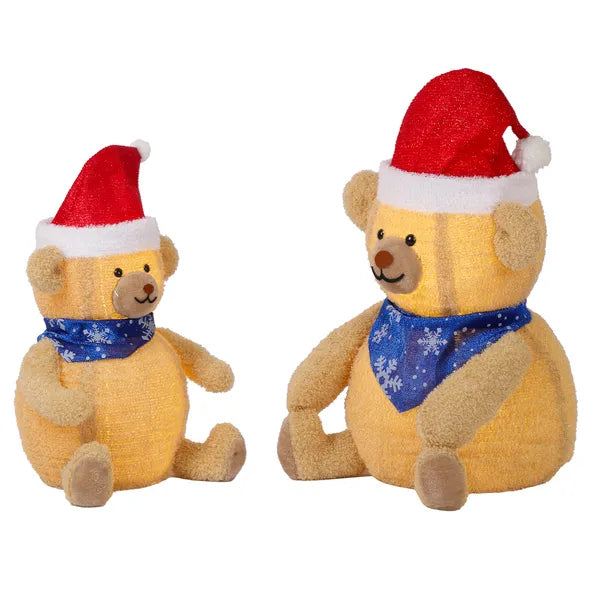 Lot de 2 Décorations de Noël pour ours en peluche