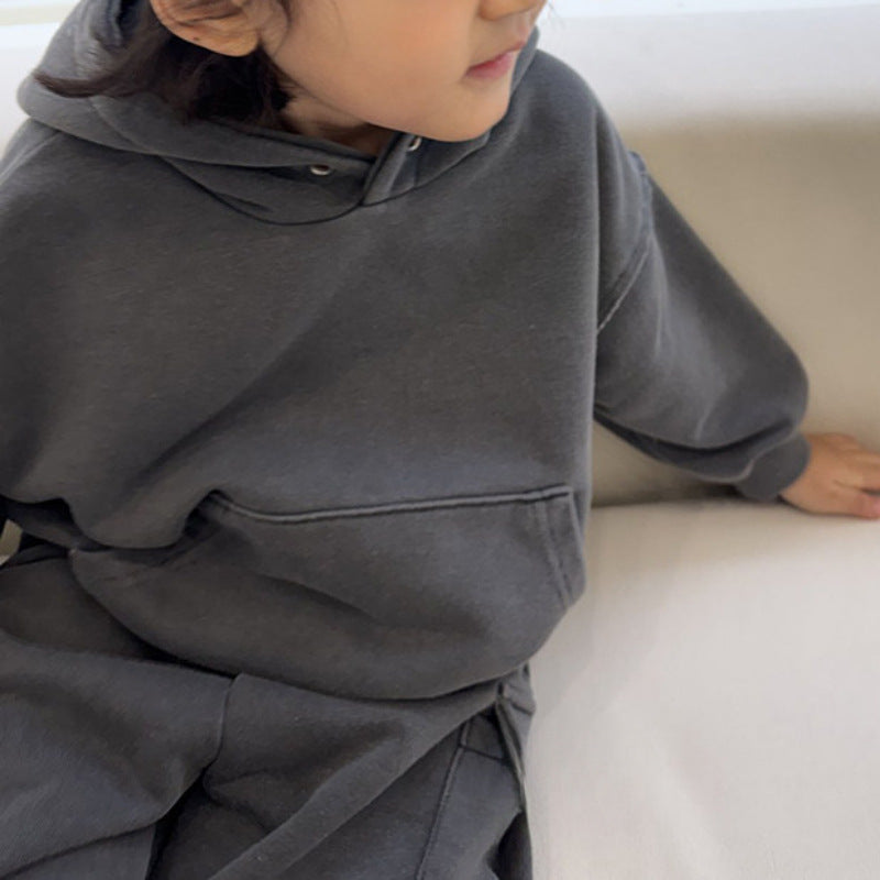 Garçons Hoodie pour enfants polyvalents à manches longues