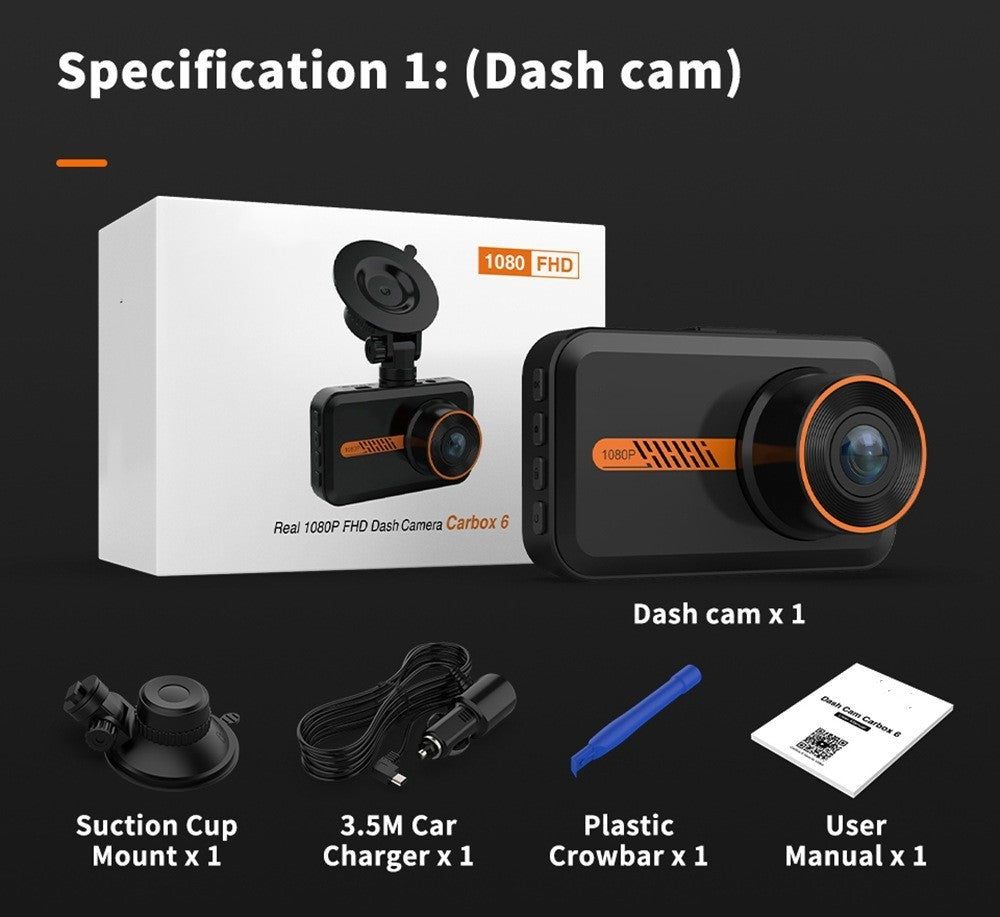 Dash Cam avant et arrière caméra de voiture double Dashcam 1080P FHD
