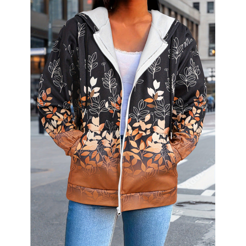 Sweatshirt à capuche manches longues Zipper pour femme American Santa Claus Veste personnalisée Den