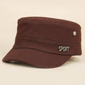Casquette de baseball à boutons de fer pour hommes et femmes avec plateau plat