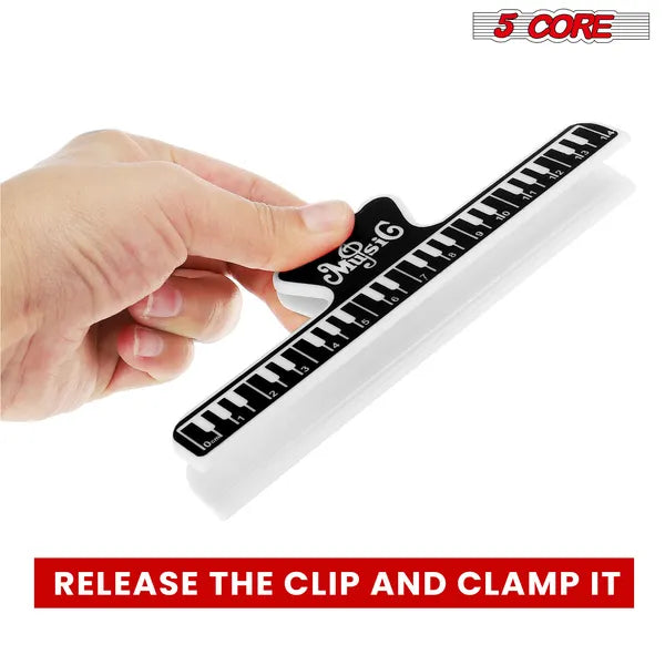 Clip noir partition de musique en plastique durable clips fixes
