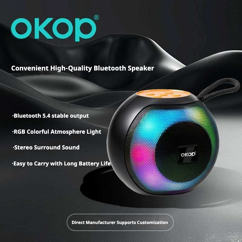 KP-586 Haut-parleur Bluetooth sans fil le plus vendu avec poignée portable et RGB Lighting Compa