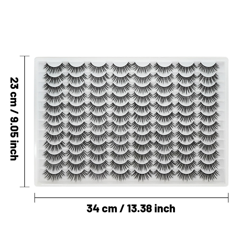 Les faux cils 3D sont multicouches