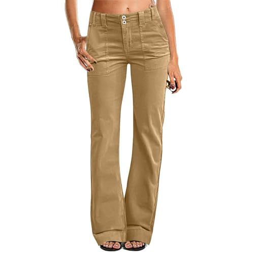 Pantalon de coton à lames élastiques en poche pour femmes à vente chaude