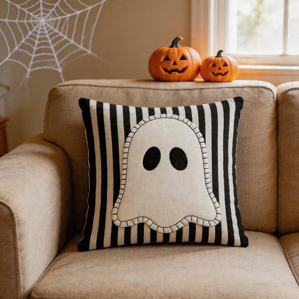 Couverture d'oreiller d'Halloween Funny Ghost