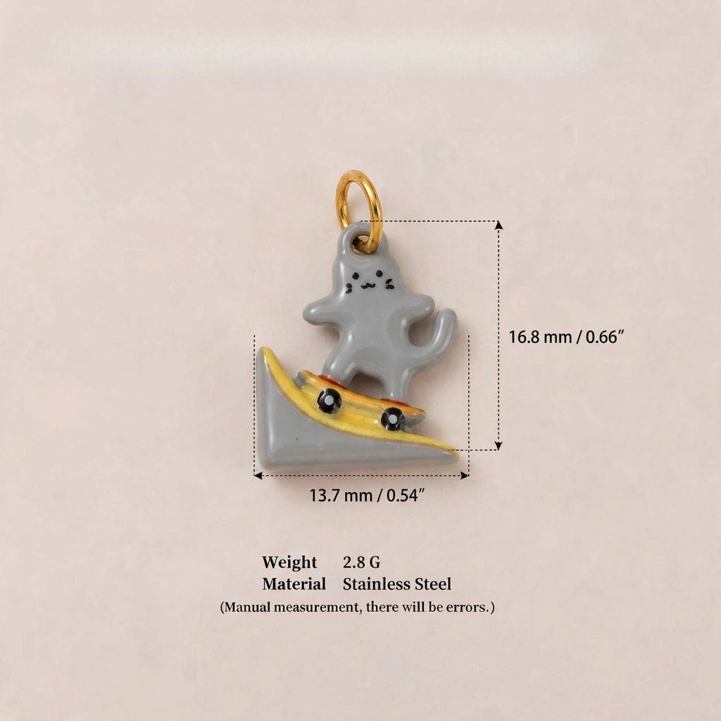 Pendentif en acier inoxydable bricolage, protection des couleurs