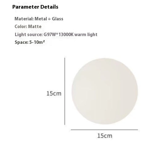 Ball Minimalist Designer Modèle Lampe murale en verre