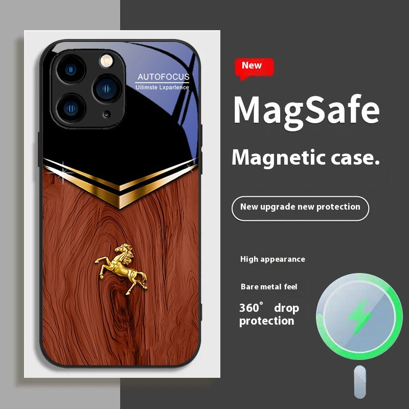 Cas de téléphone verre magnétique avancé gagner un succès instantané