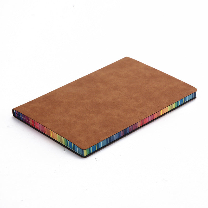 Couleur Rainbow Side A5 Cover en cuir Notebook