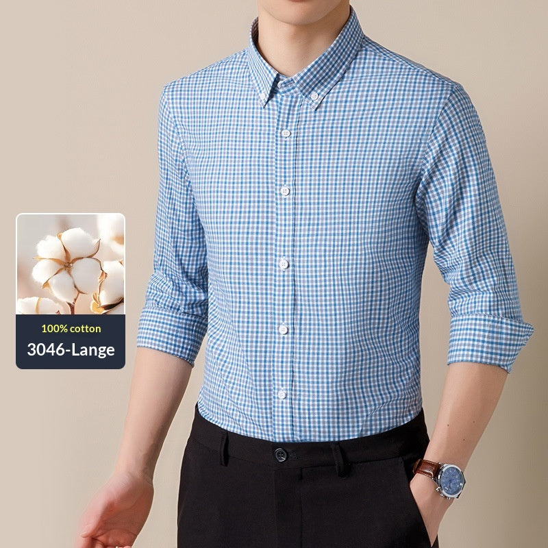 Homme Mode coton Casual respirant chemise