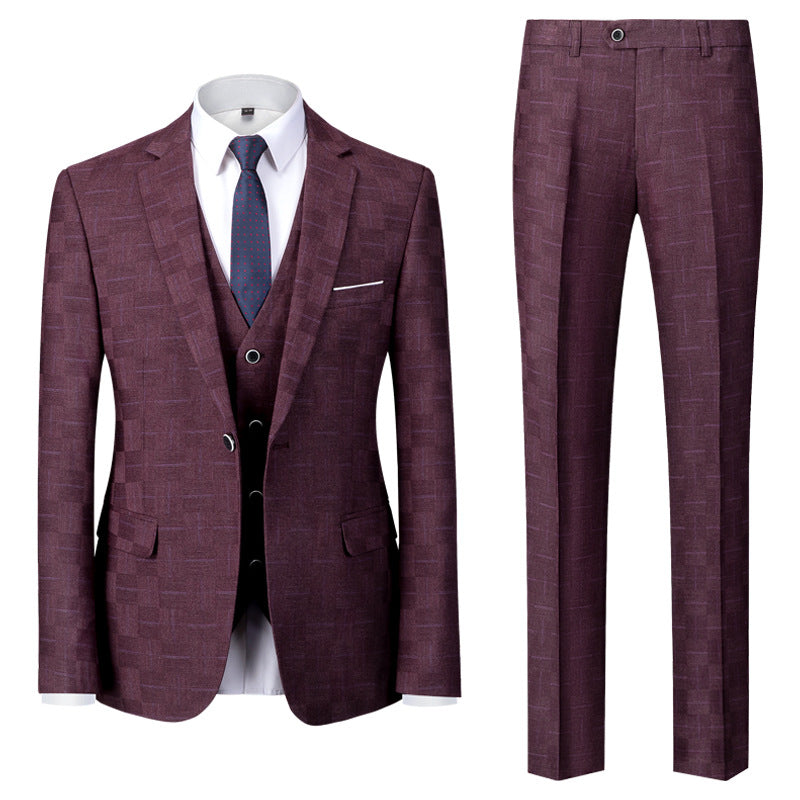 Hommes Plaid Set Hommes Commerce extérieur