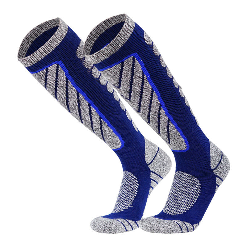 Chaussettes athlétiques pour homme à haut tube de ski chaud