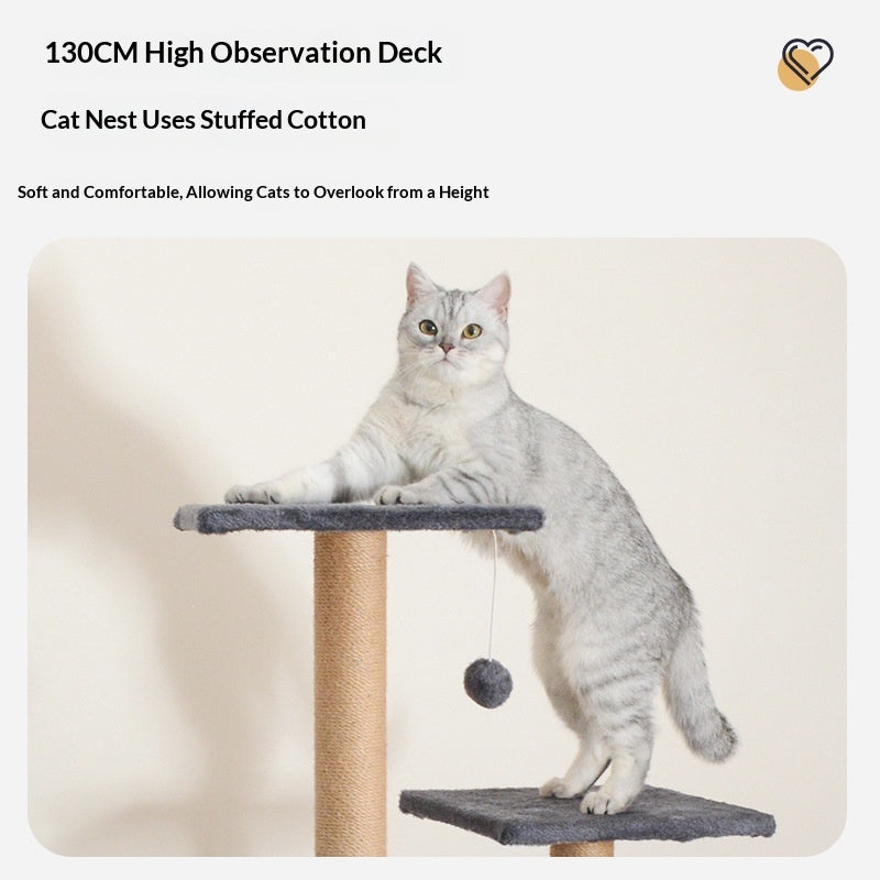 Lit Cat dédié et grand arbre de chat Combo pour usage domestique