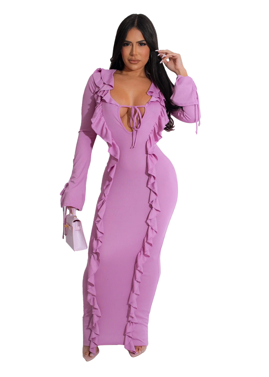 Robe de Selvedge teintée couleur pure