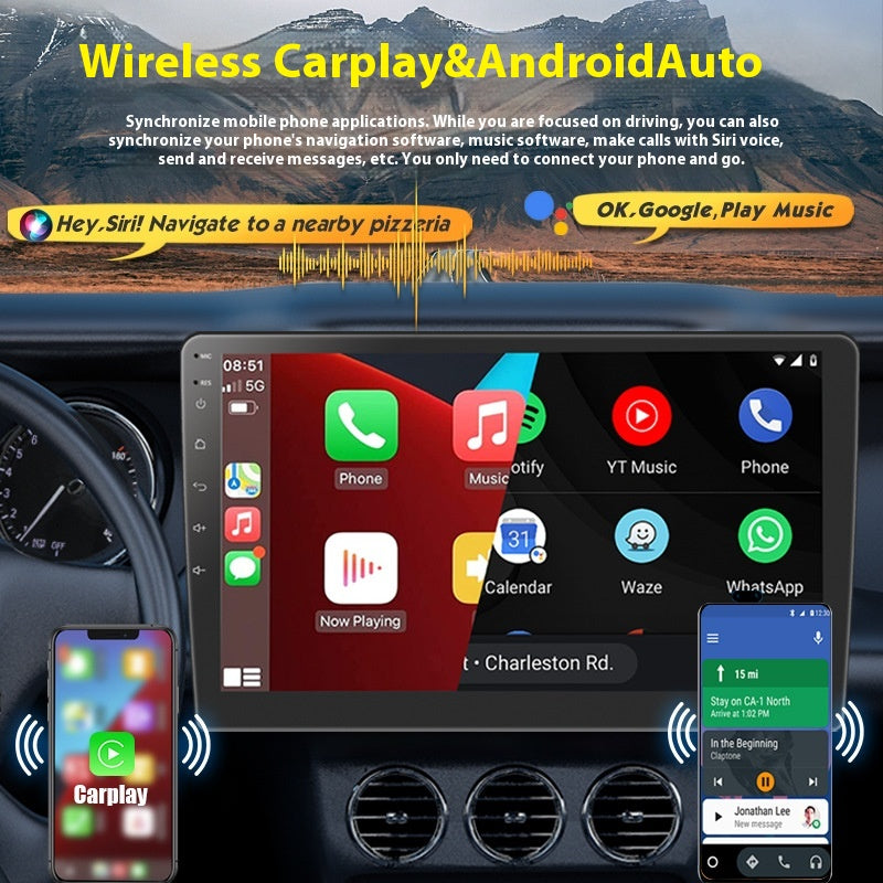9-pouces Une machine universelle Android Auto voiture contrôle central grand écran