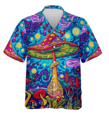 Chemise Homme imprimé en 3D avec motif abstrait haut de plage