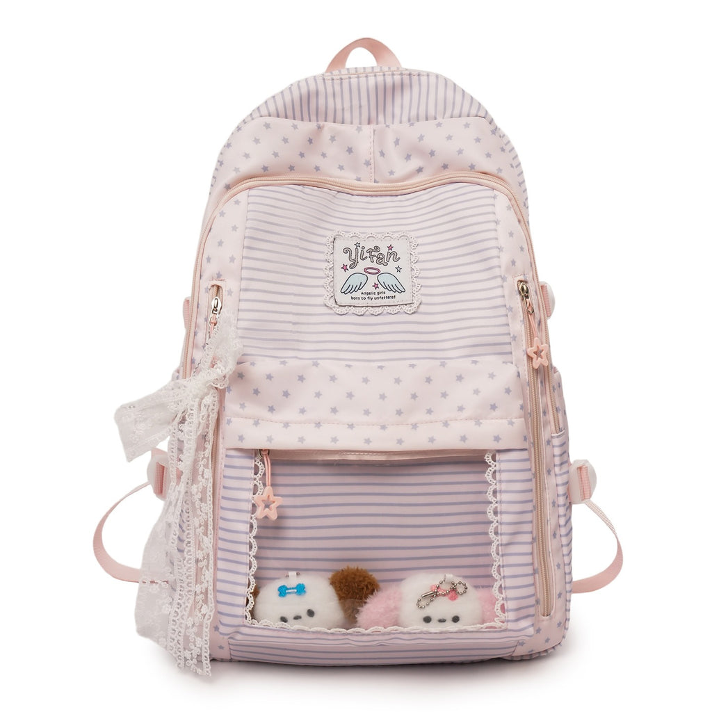 Sac à dos élégant pour filles douces parfait pour l'école moyenne et secondaire