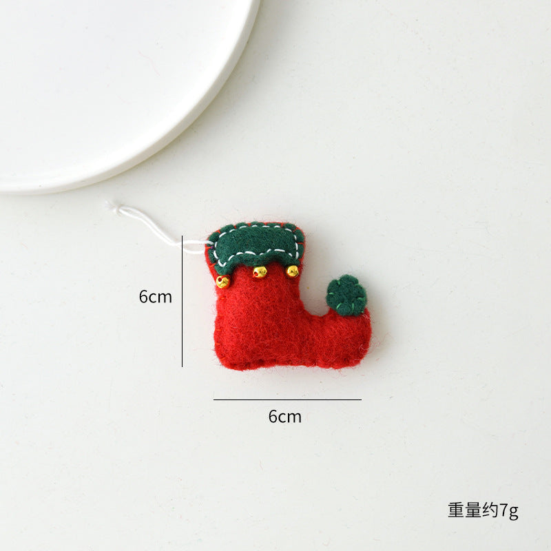 Felt Christmas Stocking Gants Sac Cadeau Ornement suspendu