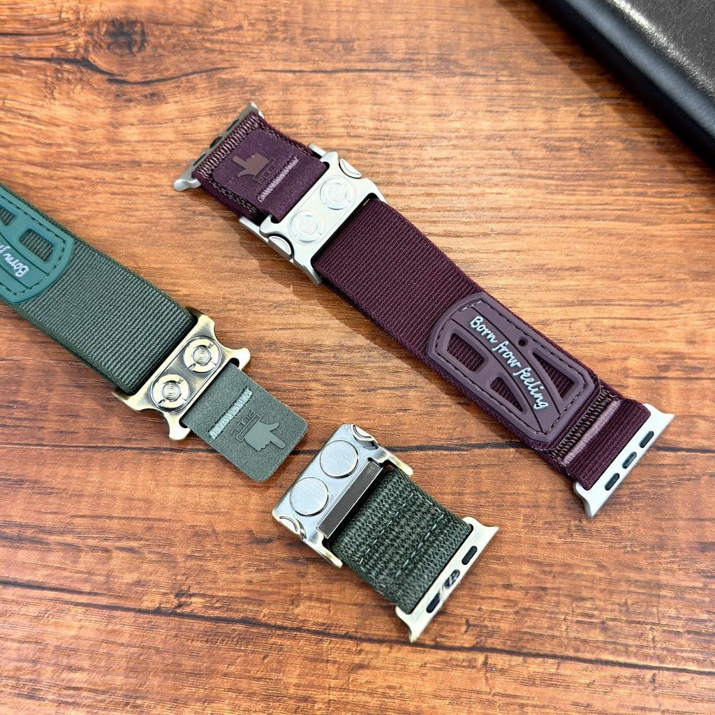 Bracelet de montre en nylon à libération rapide avec bande magnétique
