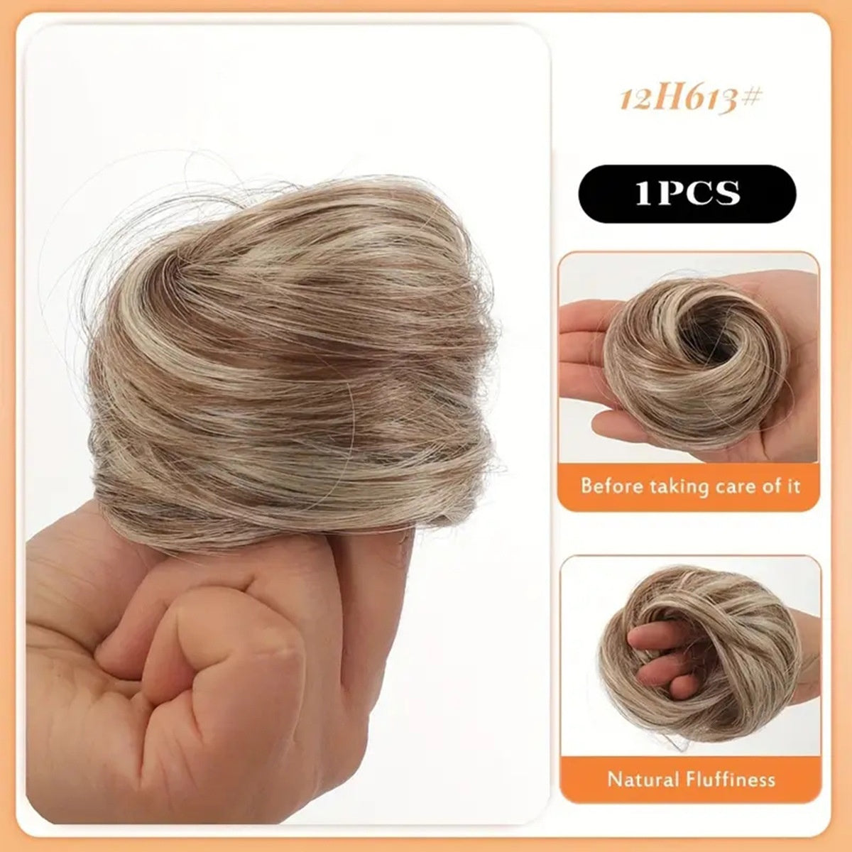 Simulation de boucles de cheveux féminines avec perruque et bande de caoutchouc