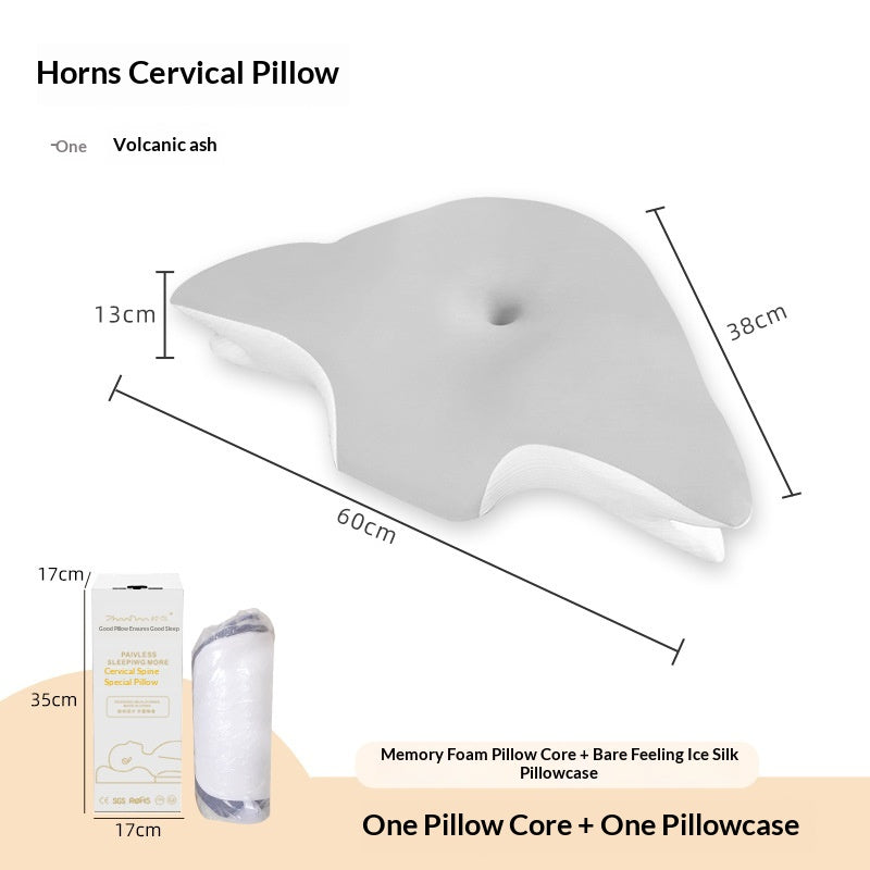 Memory Foam Neck Support Oreiller avec un design respirant pour un meilleur sommeil et un retour lent M