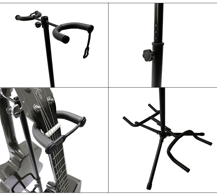 Support vertical à double tête réglable pour guitare