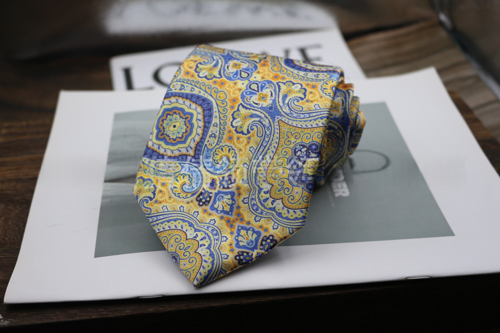 9cm Tie formelle d'affaires large largeur
