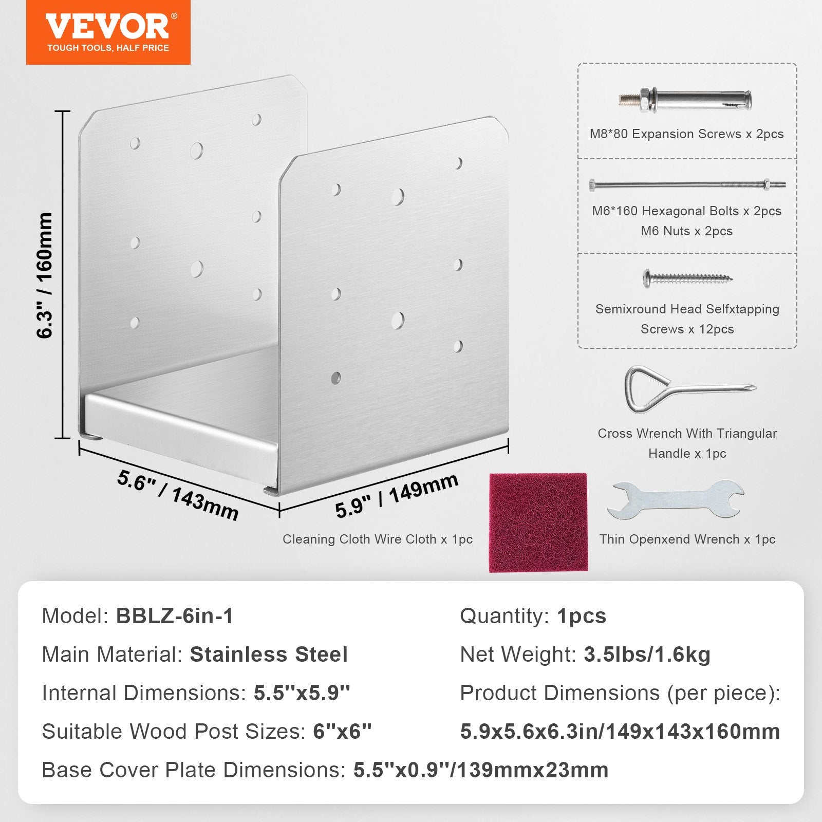 VÉVOR 6 x 6 postes