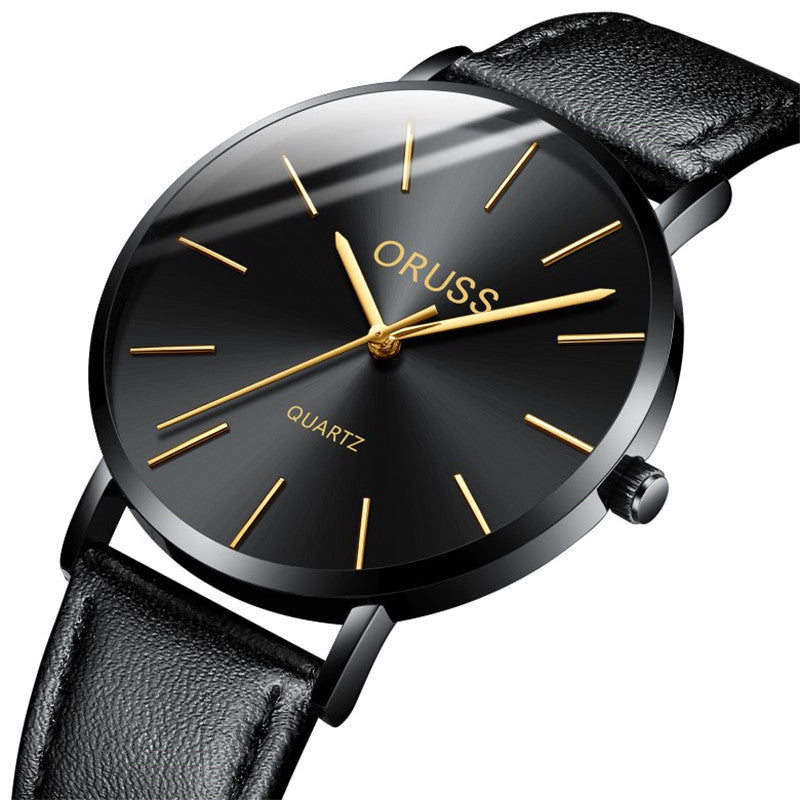 Montre de ceinture ultra-mince de luxe pour homme