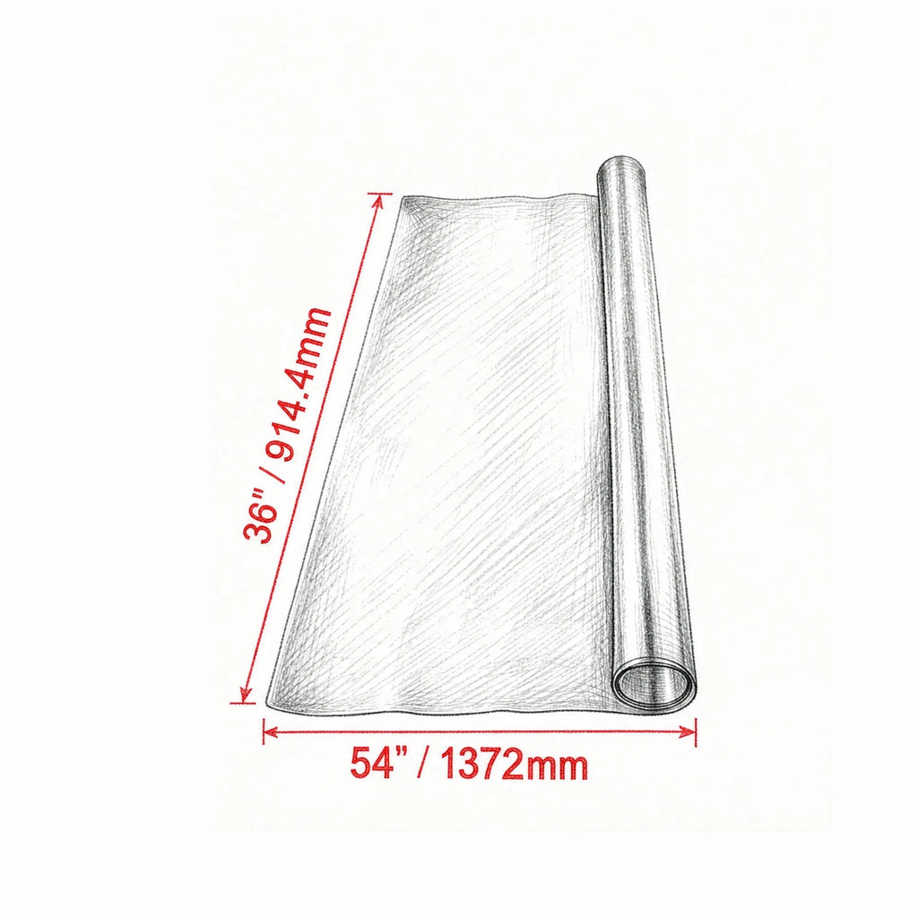 36 x 54 pouces 1,5 mm Protecteur de table en PVC transparent épais