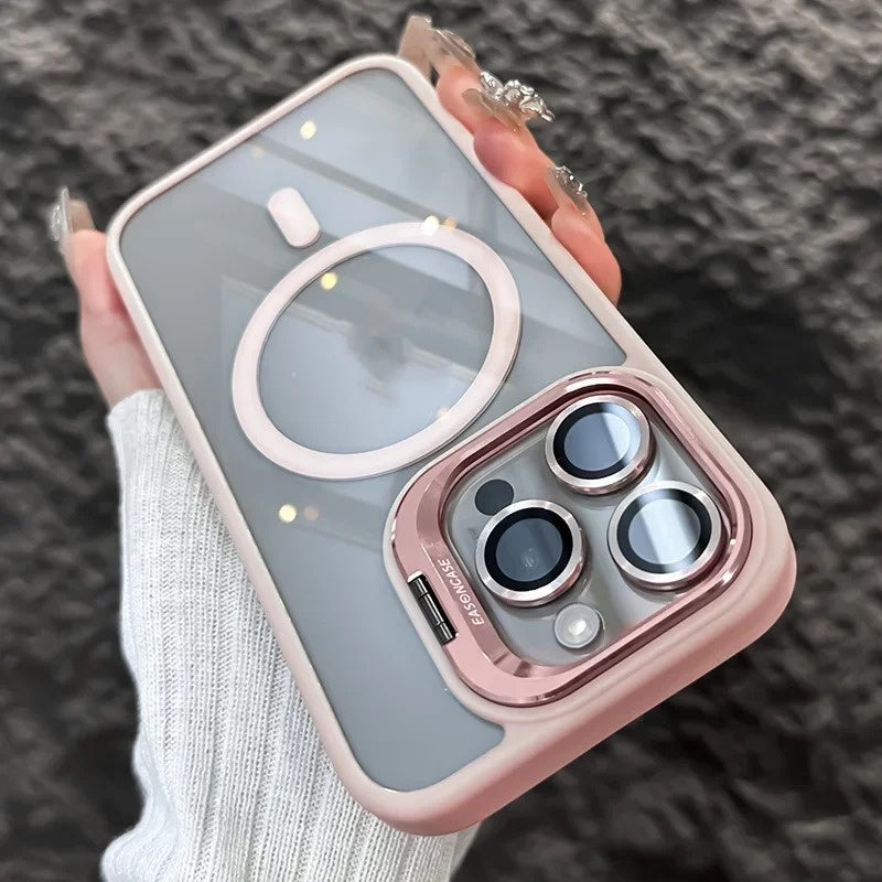 Boîtier de téléphone transparent avec le protecteur de lentille modèle CD