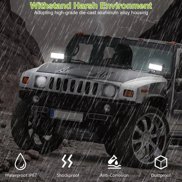7in LED Light Bar 120W 12000LM LED lumières de travail lumières de conduite hors route IP67 étanche