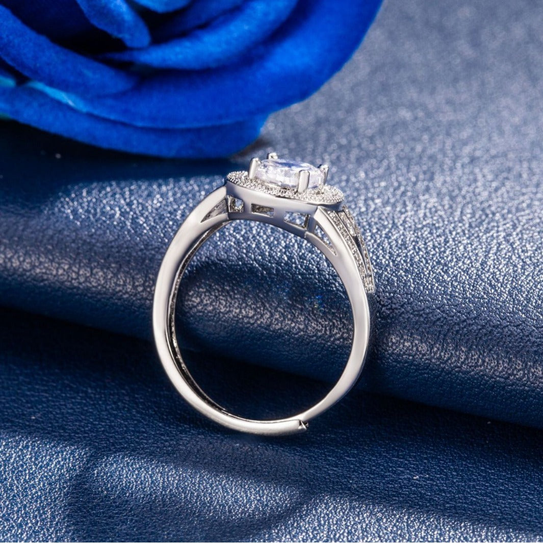 Anneau personnalisé de Zircon pour femmes
