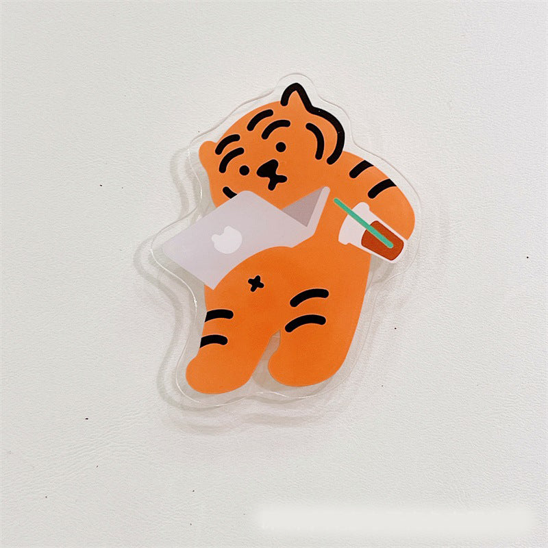 Support de téléphone portable portable Tiger cartoon mignon