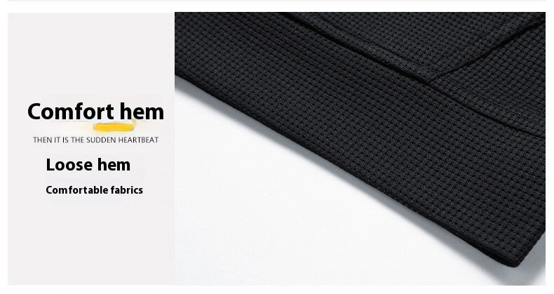 Tendance de mode homme Waffle à capuche Casual Sports Suit