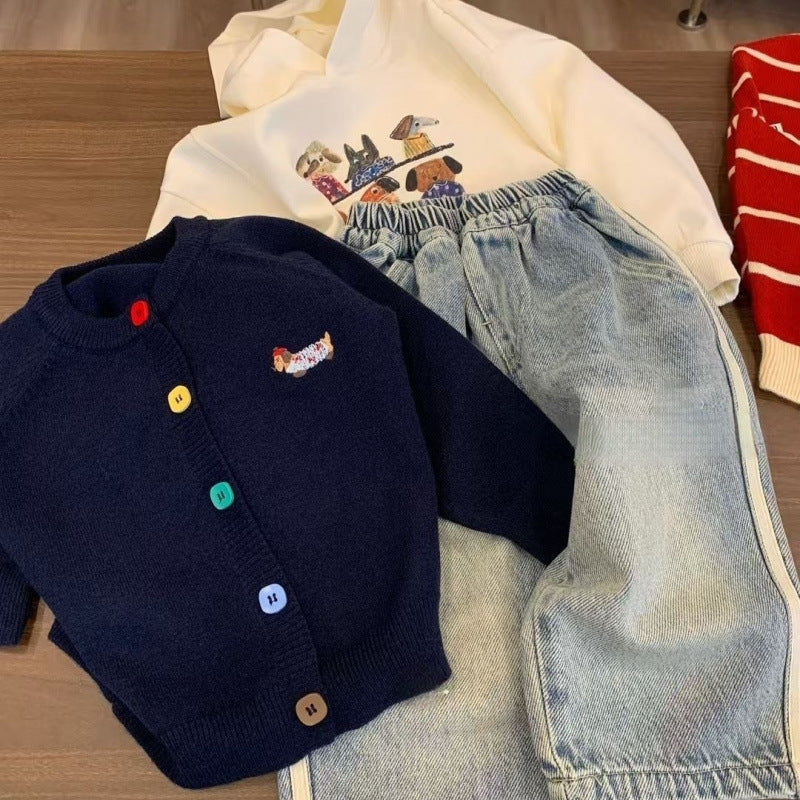 Jeans pour enfants, printemps et automne